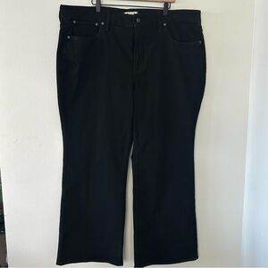Madewell The Perfect Vintage Flare Jeans Women's 22W Black Denim Classic